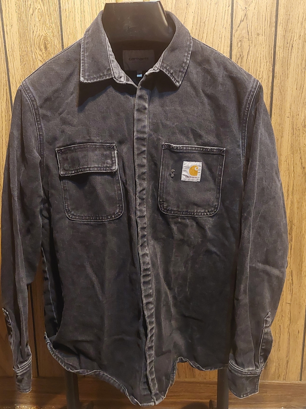 Carhartt Salinac Wip Men's Work Shirt Jacket Shacket Denim Work In Progress Med